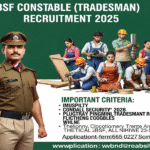 BSF Constable Tradesman Recruitment