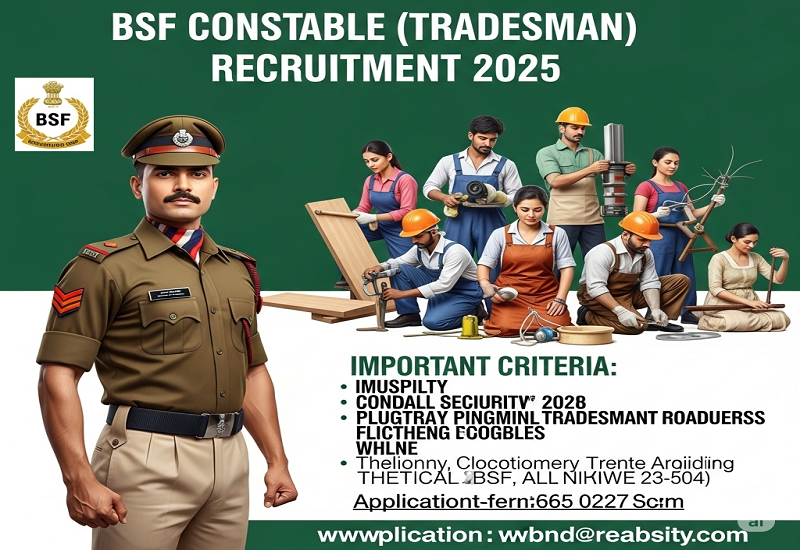 BSF Constable Tradesman Recruitment